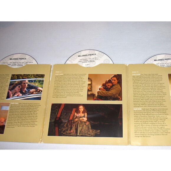 Mildred Pierce DVDs Rare Reviewer Copy 3 DVD's Kate Winslet 5 part series - Picture 2 of 3